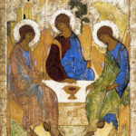 Троица, А. Рублёв, 1425 - 1427. Государственная Третьяковская галерея Троица, А. Рублёв, 1425 - 1427. Государственная Третьяковская галерея